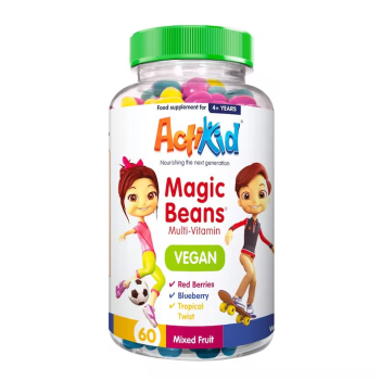 ACTIKID MAGIC BEANS MULTI-VITAMIN 60 CAPSULES-MIXED FRUIT