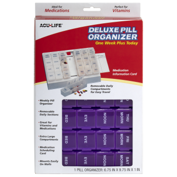 ACU-LIFE DELUXE PILL ORGANIZER-400407