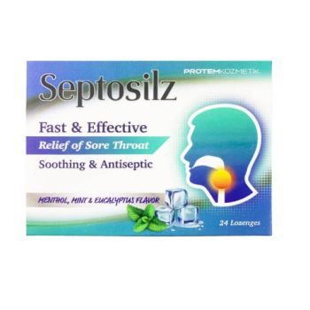 SEPTOSILZ MENTHOL,MINT & EUCALYPTUS 24LOZ