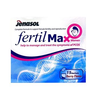 JENASOL FERTIL MAX FOR WOMEN 15 SACHETS-BERRY FLAVOR