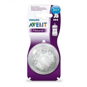 PHILIPS AVENT NATURAL FEEDING TEATS 3MX2-SCF653/27